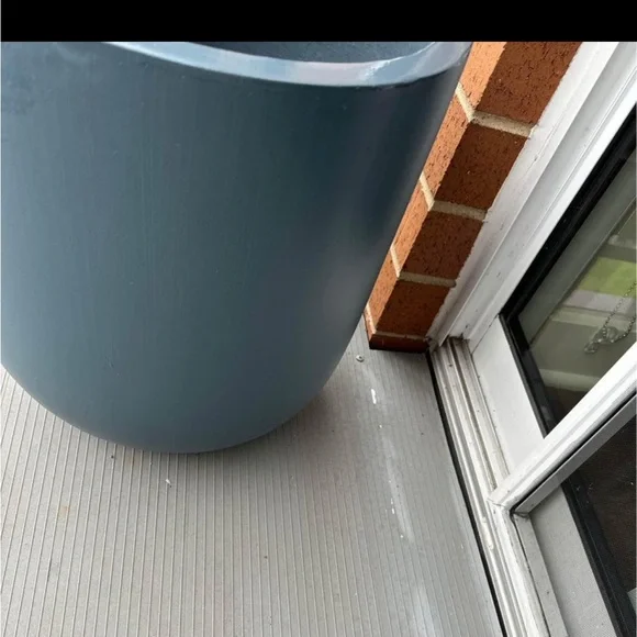 West elm grayish blue ceramic large pot , can be used indoors or outdoors 🩶 - Picture 1 of 4